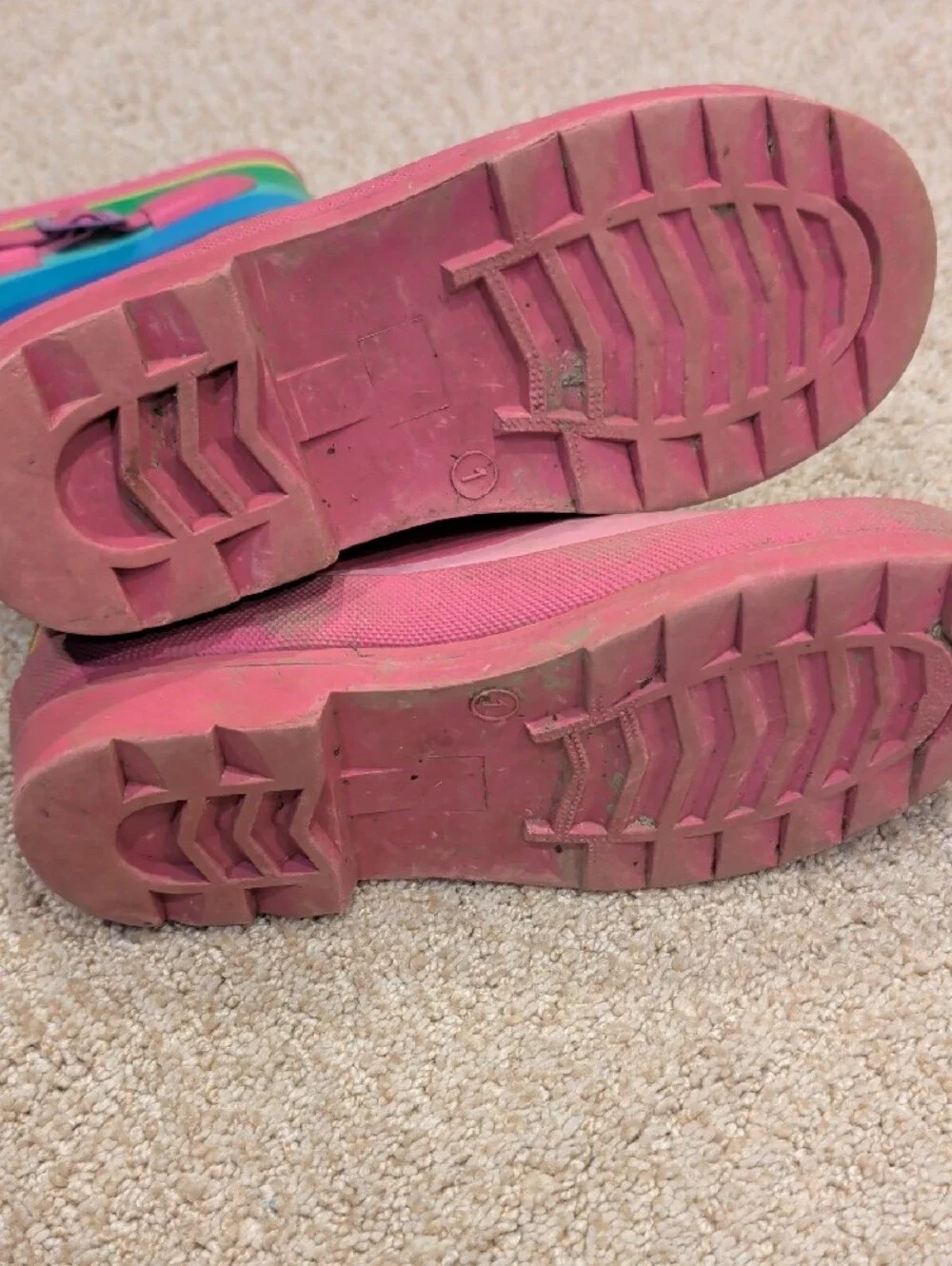 Next Kids Rainbow Stripe Rain Boots - Size 1